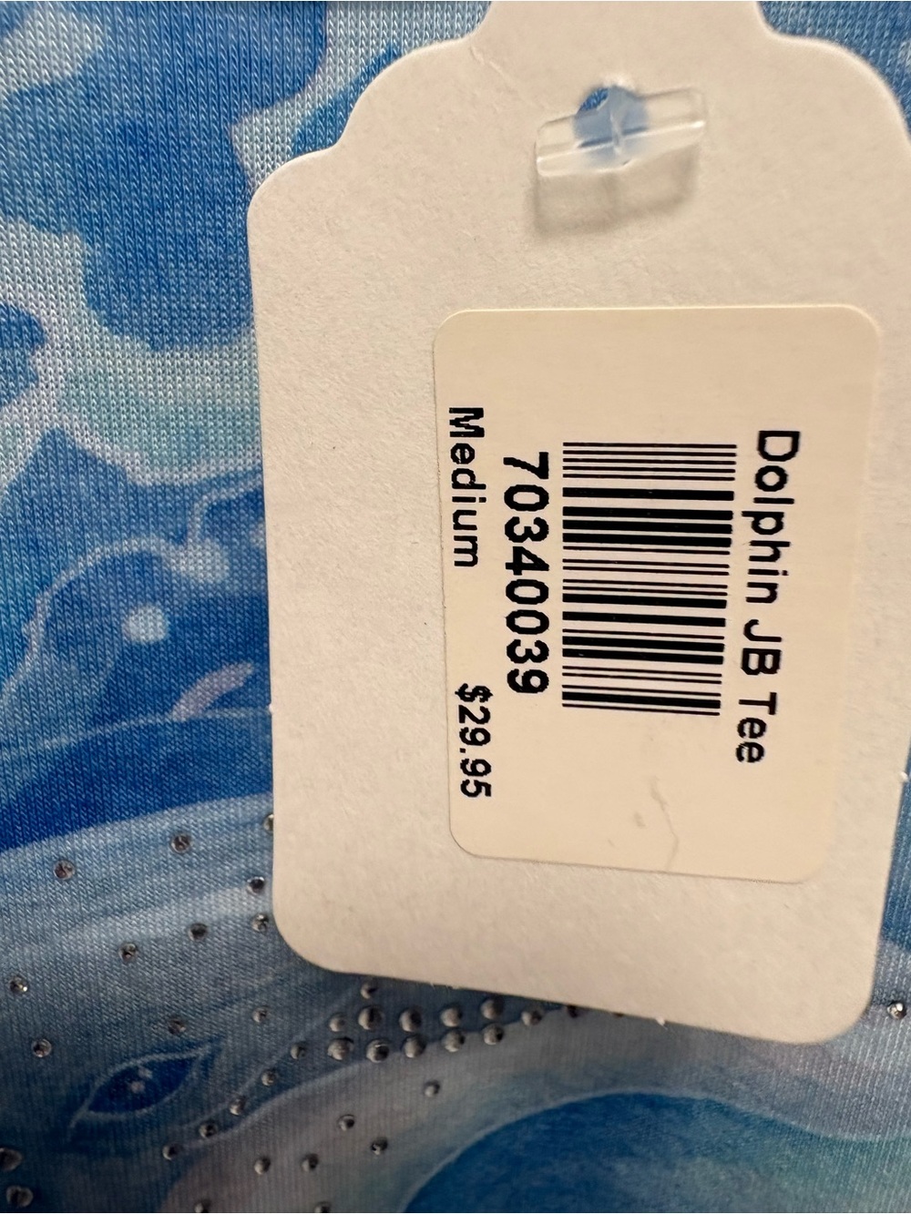 SeaWorld Blinged Dolphin Graphic Tee - Blue Ocean Print. NWT. - Picture 4 of 15